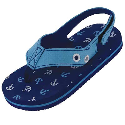 Northside Toddler Blue Anchor Jayden Flip Flop - 7--8