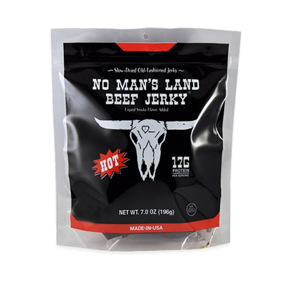 No Man's Land Hot Jerky, 7 oz