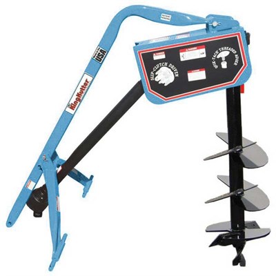 King Kutter Slip Clutch Post Hole Digger with 12-in Auger - Blue