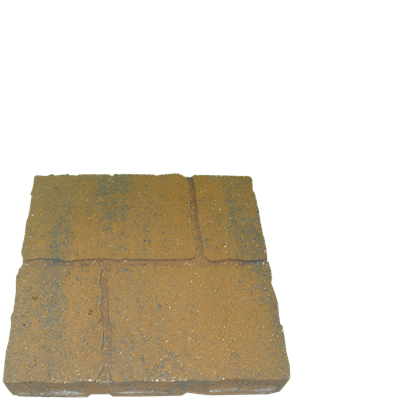 Old Castle Tan Cobble Patio Block, 16 in x 16 in