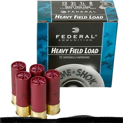 Estate Game and Target Load 12 Gauge 8 Shot 2 3/4 Inch Shells, 25 rounds