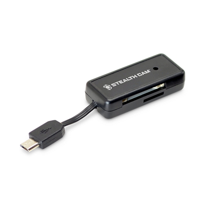 GSM Outdoors Micro USB-OTG Memory Card Reader for Android Devices