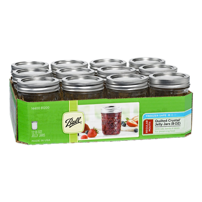 Ball Canning Products Jelly Jar, 8 oz, 12 count