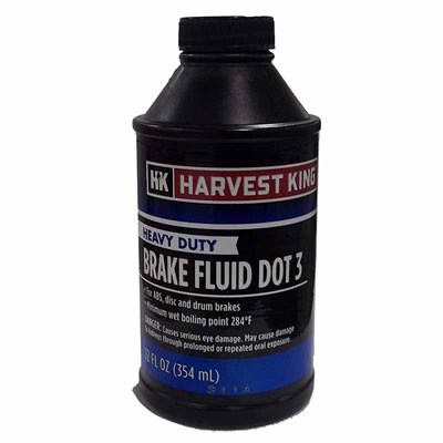 Harvest King Heavy Duty Brake Fluid DOT 3, 12 oz