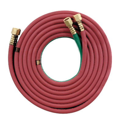 Hobart Welding Products Gas Hose, Propane/Oxygen/Acetylene, 1/4 in x 2 ft