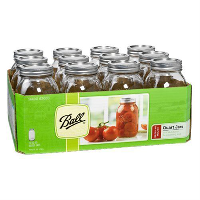 Ball Canning Products Canning Jars with Lids, 1 qt, 12 count