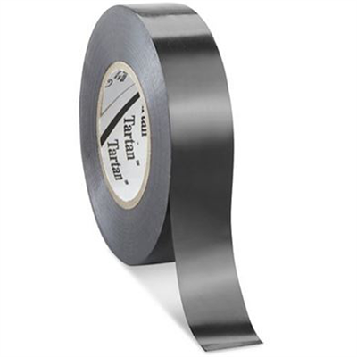 3M Vinyl Electrical Tape Black, 3/4 in x 60 ft