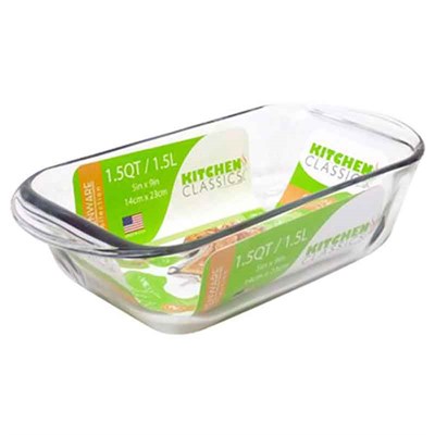 Kitchen Classics 1.5-qt Glass Loaf Baking Dish