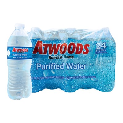 Atwoods 24 Pack Water, 16.9 oz