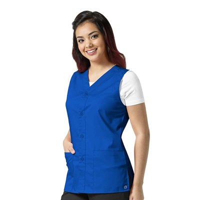 Wonderwink Unisex Scrub Vest - 2XL,Royal