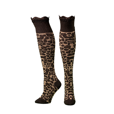 M&F Western Women's Knee Length Animal Print Tights