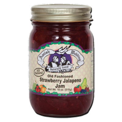 Amish Wedding Strawberry Jalapeno Jam, 18 oz