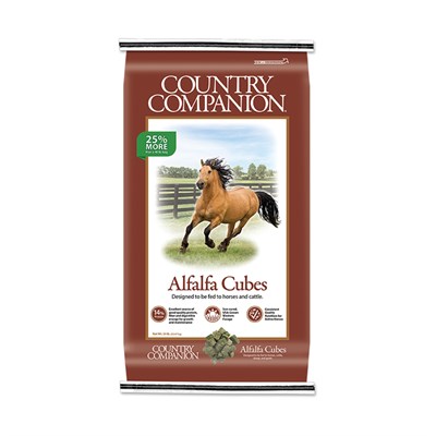 Country Companion Premium Alfalfa Cubes, 50-lb Bag