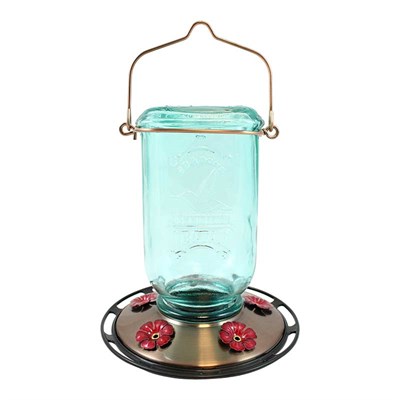 More Birds 25 oz. Mason Jar Hummingbird Feeder