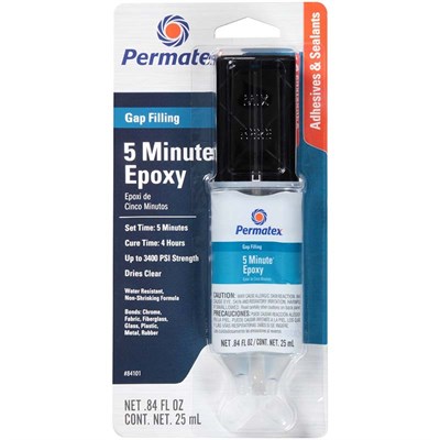 Permatex 5 Minute Gap Filling Epoxy, 25 mL