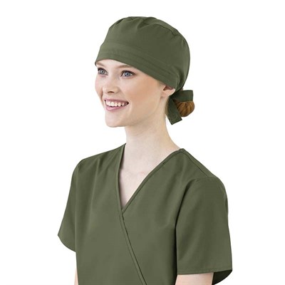 Wonderwink Unisex Solid Scrub Cap - Olive