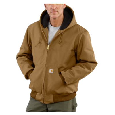 Carhartt Duck Lined Active Jacket - Brown, 3XL, Regular