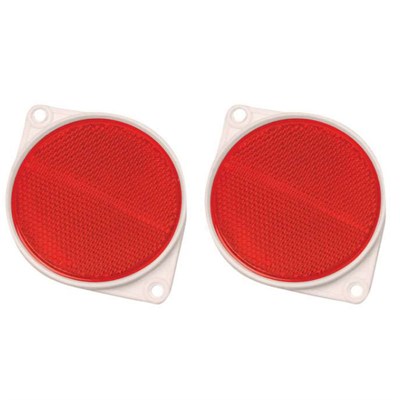 Hy-Ko  Round Red Reflectors 2 pk