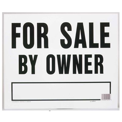 Hy-Ko  English For Sale by Owner Sign Plastic 23 in. H x 24 in. W