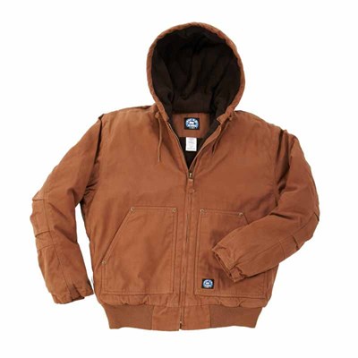 Real Ranch Men's Insulated Fleece Lined Hooded Jacket - 3XL, Tall, Saddle