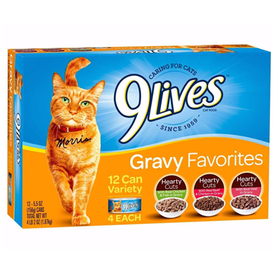 9 Lives Gravy Favorites Variety Pack, 12 pack