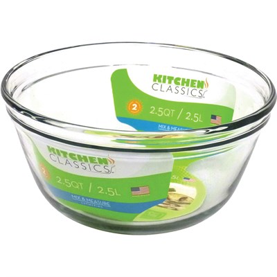 Kitchen Classics 2.5-qt Glass Mixing Bowl