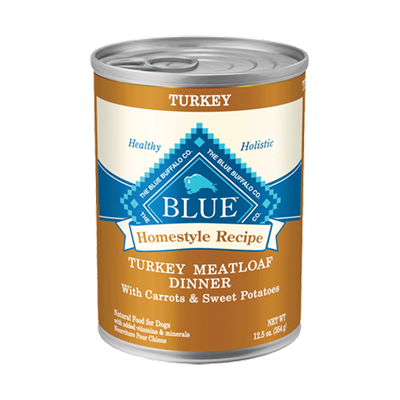 Blue Buffalo Homestyle Recipe Turkey Meatloaf Dinner with Carrots, 12.5 oz