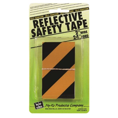 Hy-Ko  24 in. Rectangle Black/Yellow Reflective Safety Tape 5 pk