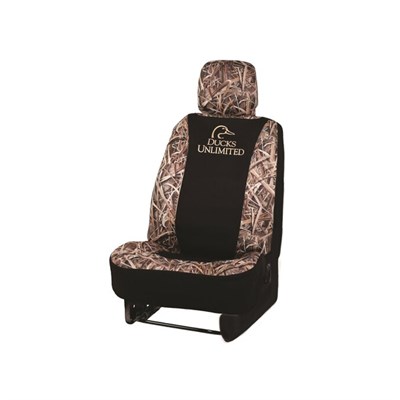 Ducks Unlimited Low Back Neoprene 2.0 CamoSeat Cover - Mossy Oak Blades/Black