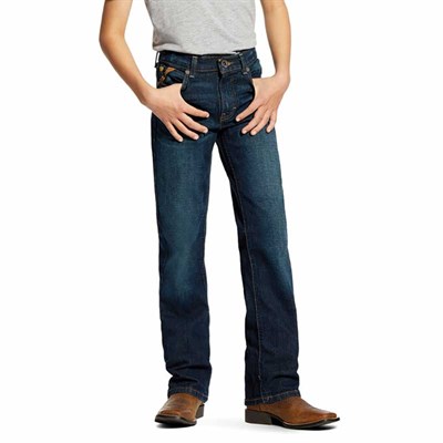 Ariat Kids' B5 Slim Stretch Legacy Stackable Straight Leg Jean - 8,