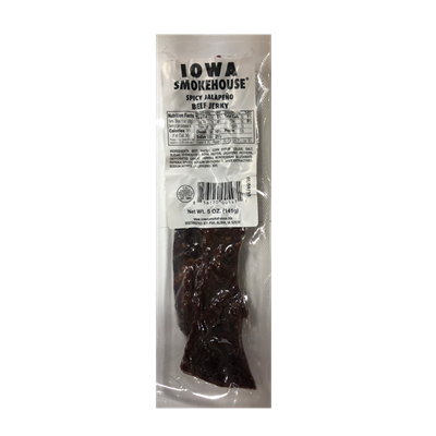 Iowa Smokehouse Spicy Jalapeno Beef Jerky, 5 oz