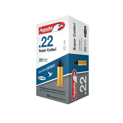 Aguila .22 LR 20 Grain Super Colibri Rimfire Ammunition, 50 rounds