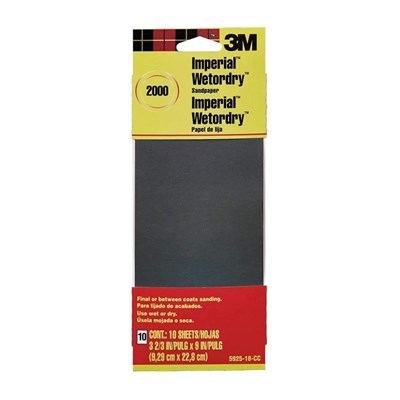 3M 3-2/3 in. x 9 in. 2000 Grit Sandpaper (10 Sheets-Pack)