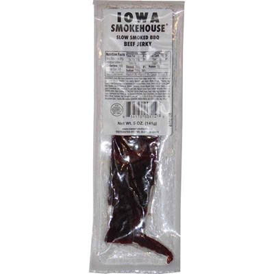 Iowa Smokehouse Slow Smoked BBQ Beef Jerky, 5 oz