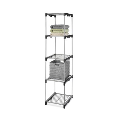 Whitmor 5 Tier Shelf Tower & Closet Organizer