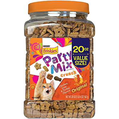 Purina Friskies Party Mix Crunch Original Cat Treats, 20 oz