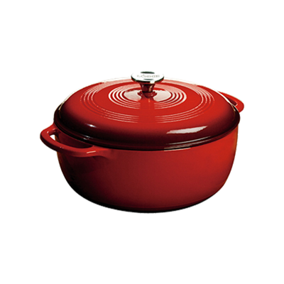 Lodge 7.5 Qt Red Enamel Dutch Oven