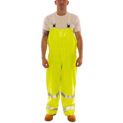 Tingley Class E FR Comfort-Brite Fluorescent Yellow Overalls - 2XL