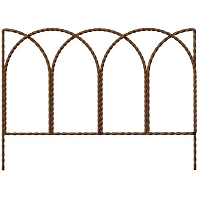 Panacea Rustic Farmhouse Twisted Wire Hoop Border Edge, 14-in x 20-in