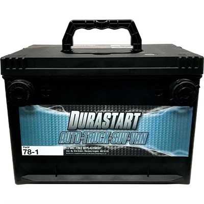 Durastart 630 CCA Auto/Truck/SUV/Van Battery, 78-1