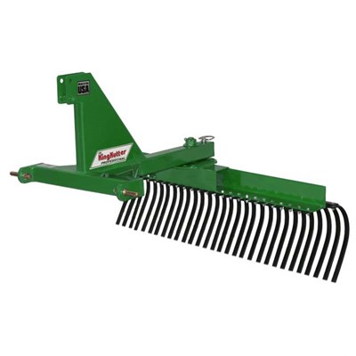 King Kutter 5-ft 30-Tine Professional Landscape Rake - Green