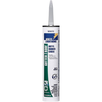 White Lightning Polyurethane One-Component Sealant-Smooth Caulk, 10 oz