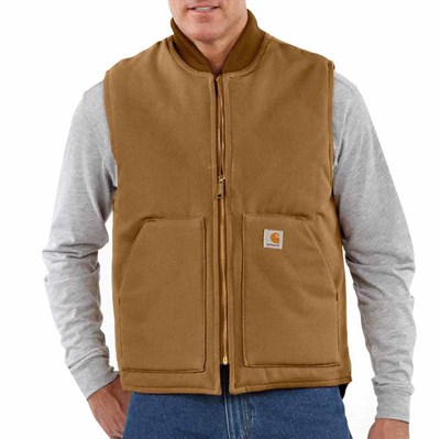 Carhartt Men's Arctic-Quilted Duck Vest - 2XL, Carhartt Brown