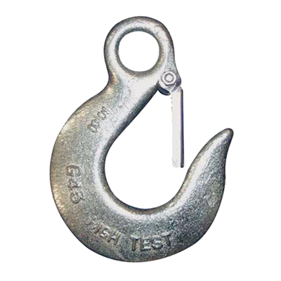 Koch Industries Hook with Latch, Eye Slip, 1/4 in, G43