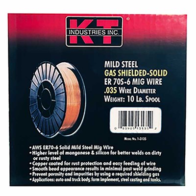 K-T Industries MIG Wire, ER70S-6, 0.035, 10-lb