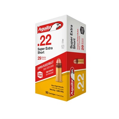 Aguila .22 LR 40 Grain Super Extra High Velocity Rimfire Ammunition, 250 Rounds