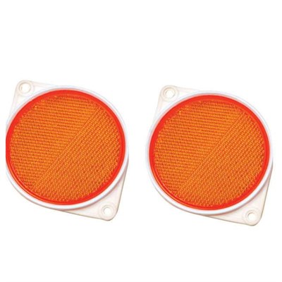 Hy-Ko  Round Amber Reflectors 2 pk