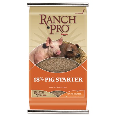 Ranch Pro 18% Pig Starter Feed, 40 lbs.