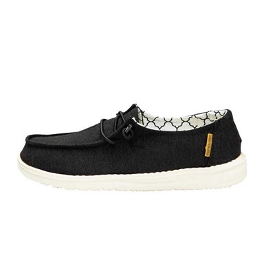 Hey Dude Toddler Linen Black Wendy Slip-On Shoe - 11