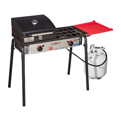 Camp Chef Big Gas 3-Burner Portable Propane Gas Grill in Red